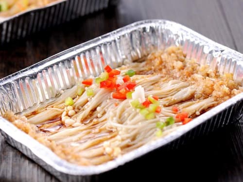 熊口管理区锡纸烤金针菇